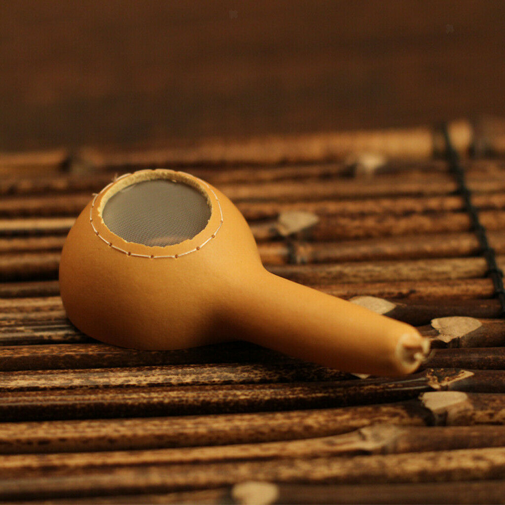 Tea Filter Loose Tea Leaf Strainer Bamboo Herbal Spice Filter  Single Gourd