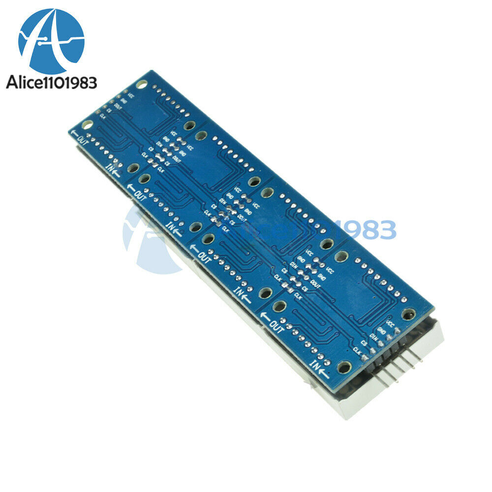 MAX7219 Microcontroller 4 In 1 Display with 5P Line Dot Matrix Module Arduino