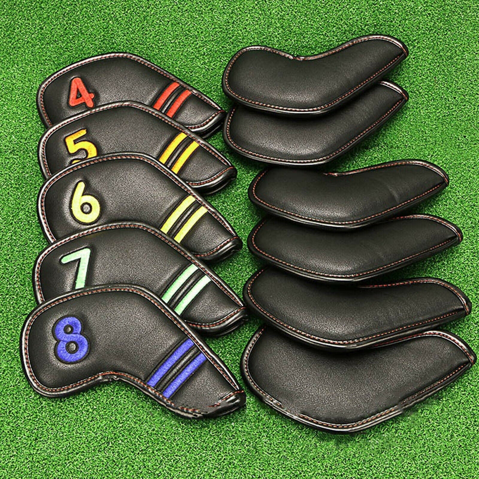 11pcs Durable Golf Iron Headcover Anti Slip Iron Headgear Golfer Club