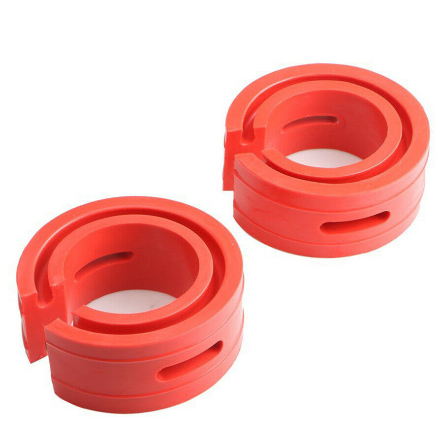 2Pcs Car Red Shock Absorber Spring Bumper Buffer Power Cushion Coil Damper Tool