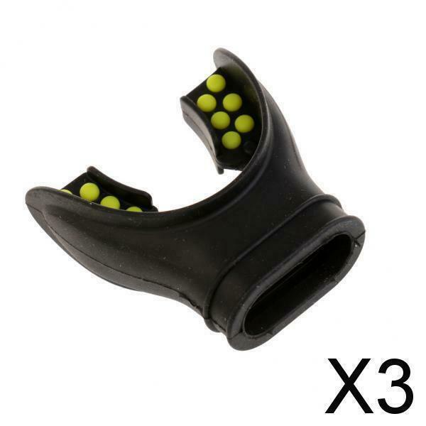 3X Universal Scuba Diving Silicone Regulator Octopus Mouthpiece With Color Tab