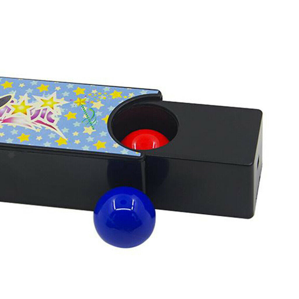 Plastic Box Turning The Red Ball Into The Blue Ball Close Up Changeable