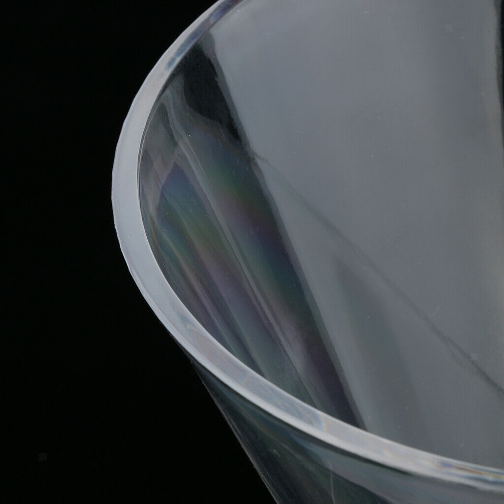 Clear Oblique Acrylic Vegetable Fruit Salad Serving Bowl KTV Restaurant L