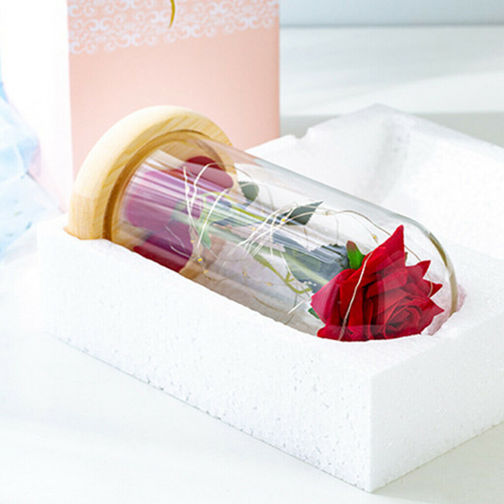 Eternal Rose Valentine's Wedding Ornament Fresh Roses Anniversary Gift
