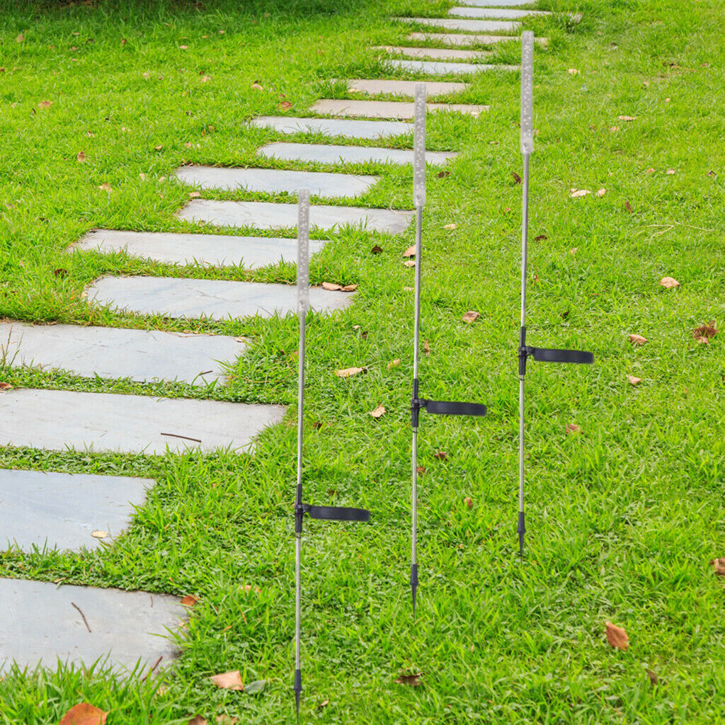 3pcs LED Solar Reed Lamp Garden Stake Waterproof Garden Decor for Courtyard