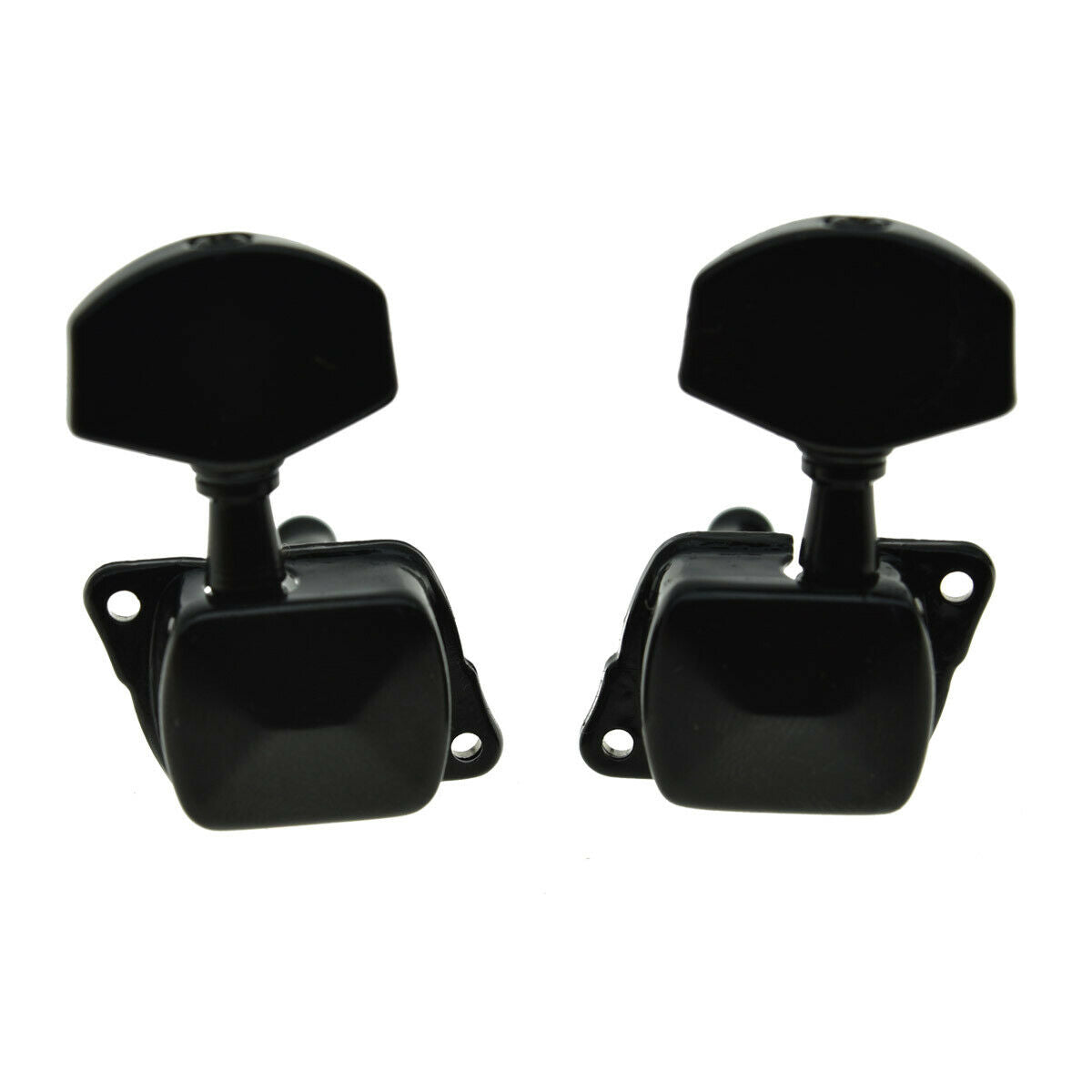 3x3 Semi-Closed Acoustic or Electirc Guitar Tuning Keys Pegs Machine Heads Black