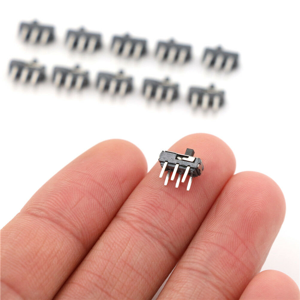 10pcs MSS-22D18 DPDT 6 Pin Toggle Vertical Mini Slide Type DIP Switch kdJ yk Tt