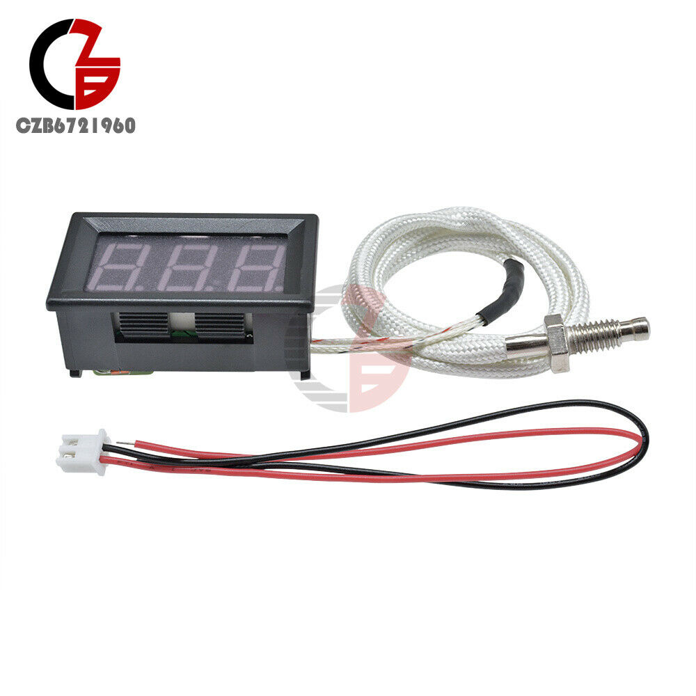 XH-B310 Blue Diaplay -30°C-800°C Gauge Thermometer K-type M6 Thermocouple