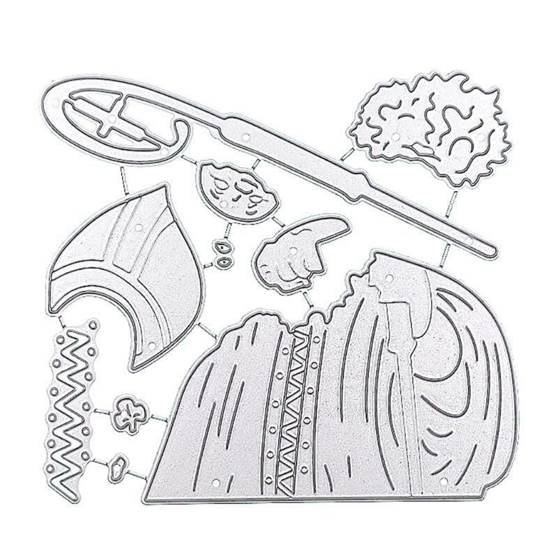 Santa Claus Metal Cutting Dies Stencil DIY Scrapbook Album Paper Card Template