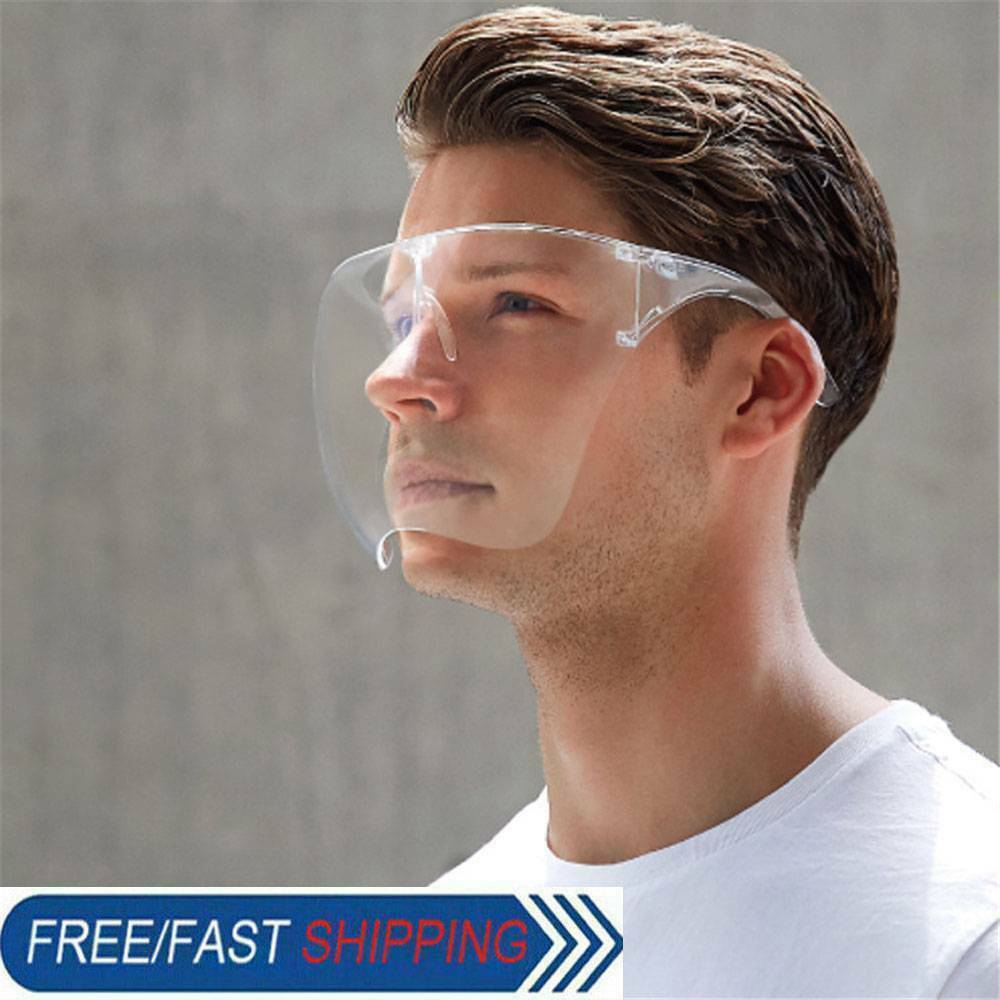 Face Shield Protective Face Cover Transparent Glasses Visor Anti-Fog US
