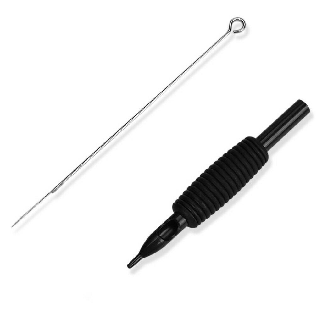 Tattoo Shader Machine Grommets Rubber Bands Supplies Set for Beginners Black