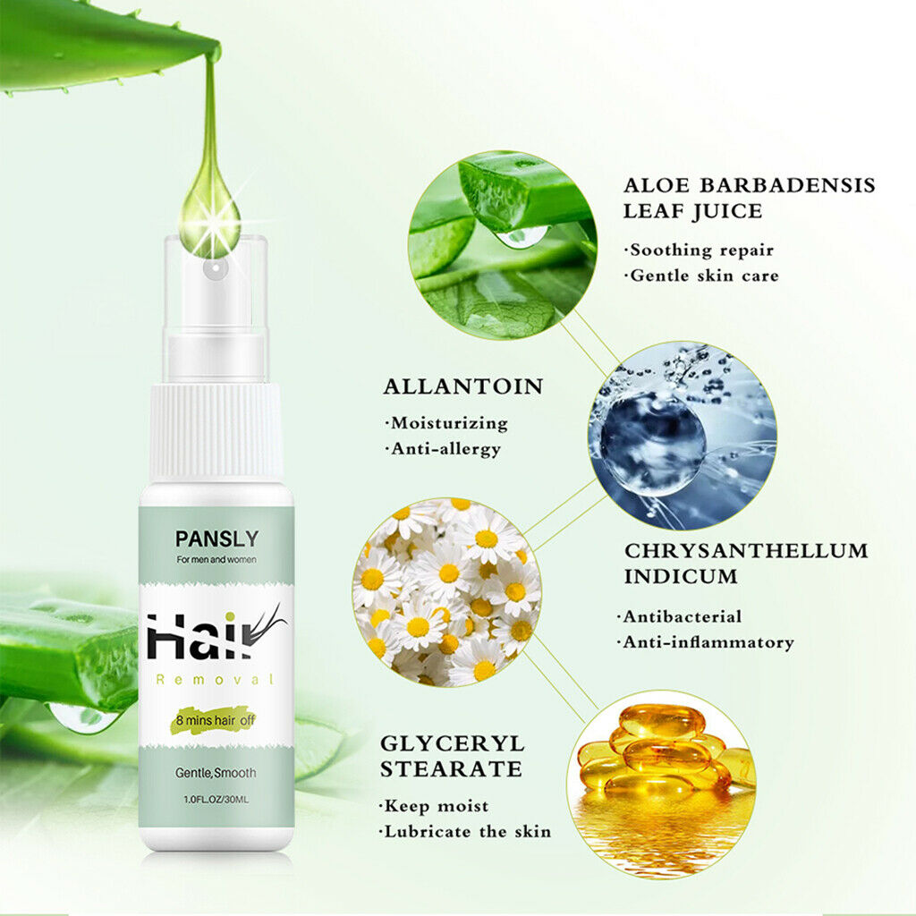 Gentle Hair Removal Spray Wipe Private Part for Hair Remover Body Lotion
