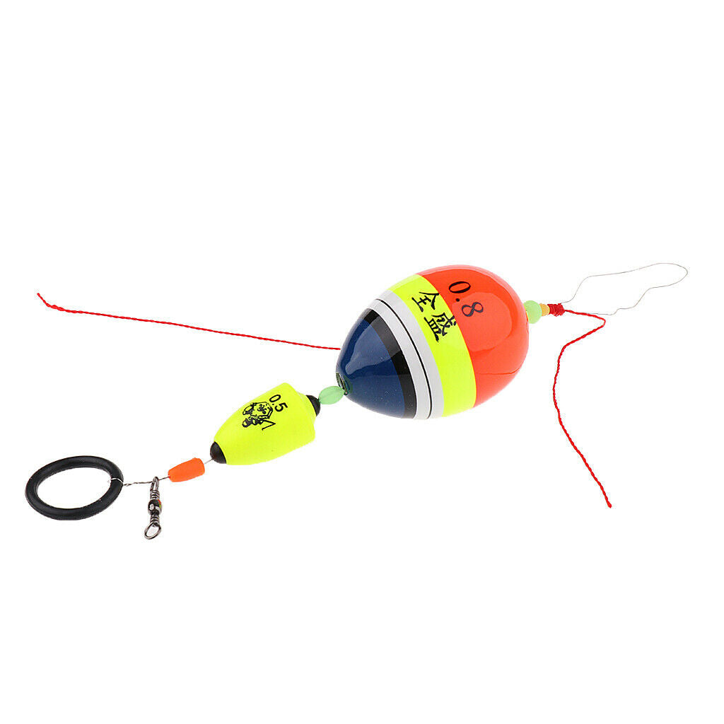 Sea Pole Ocean Rock Fishing Floats Plastic Sliding Floating Buoy Kit 0.8#