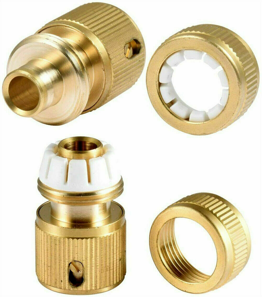 1/2" Brass Garden lawn Water Hose pipe fitting Connector tap adaptor 12mm AU
