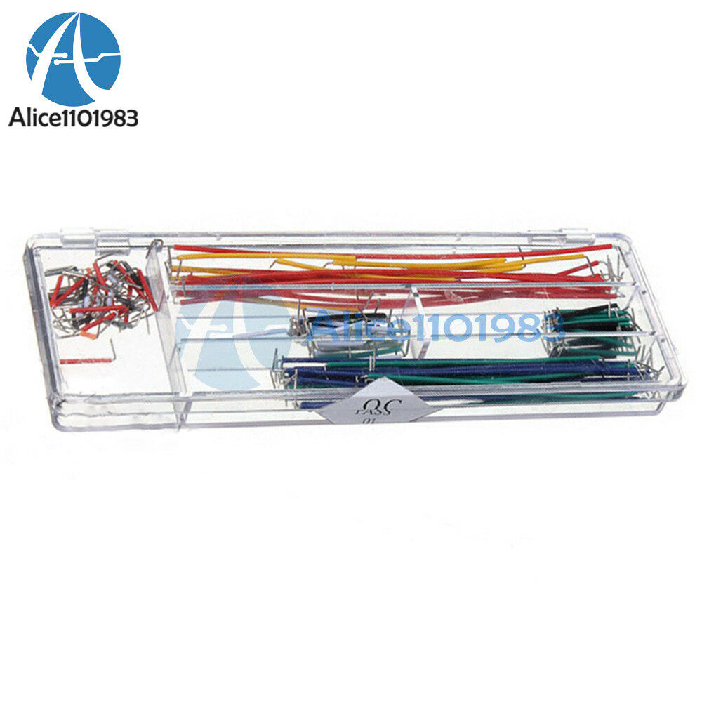 2PCS 140pcs U Shape Solderless Breadboard Jumper Cable Wire Kit Arduino with box