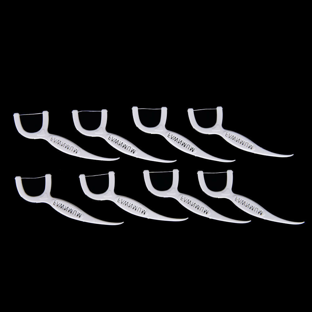 100pc/Pack Sticks Health Tooth Clean Picks Dental Floss Flosser Toothpic .l8