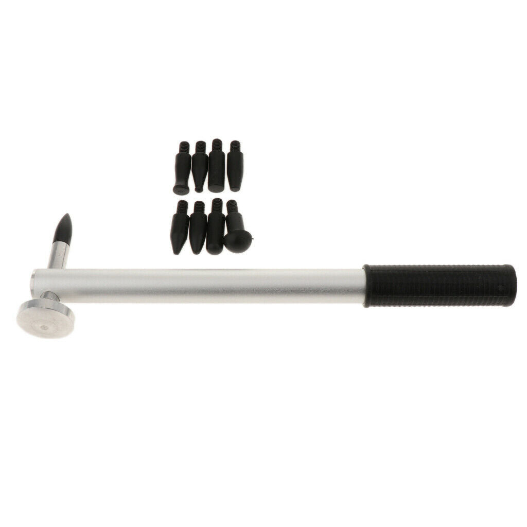 Car Tap Down Knockdown Paintless Dent Repair Hail Removal Tools 9 Heads