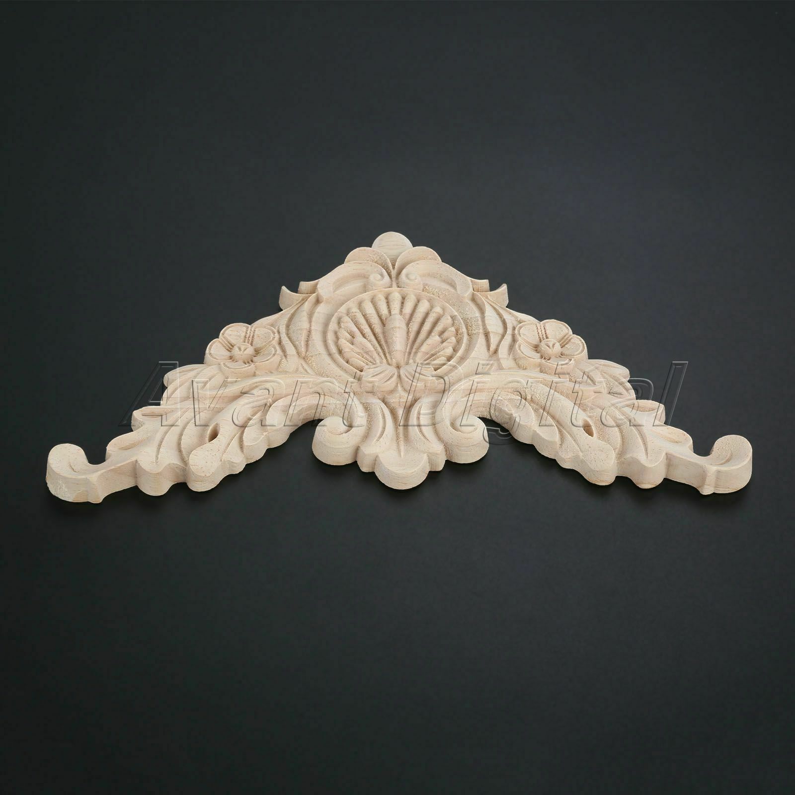 17*17cm European Home Decoration Corner Flower Onlay Applique Wall Door Cabinet