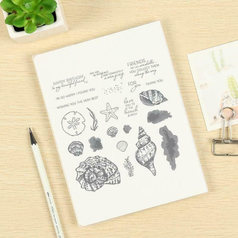 Shell Conch Seal Stamp with Cutting Dies Stencil DIY Scrapbook Embossing Photo
