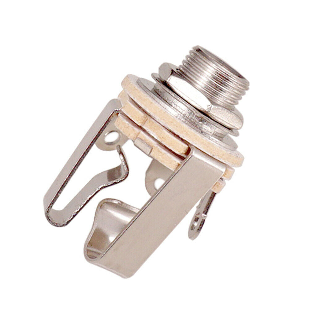 2 Pieces 1/4" Mono Plug Input for Electric Guitar Bass Plug 6.35mm Plug Accs