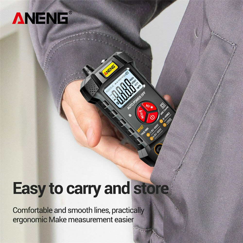 Digital Multimeter 4000 Counts True RMS NCV Meter w/Flashlight Multimeter Tester