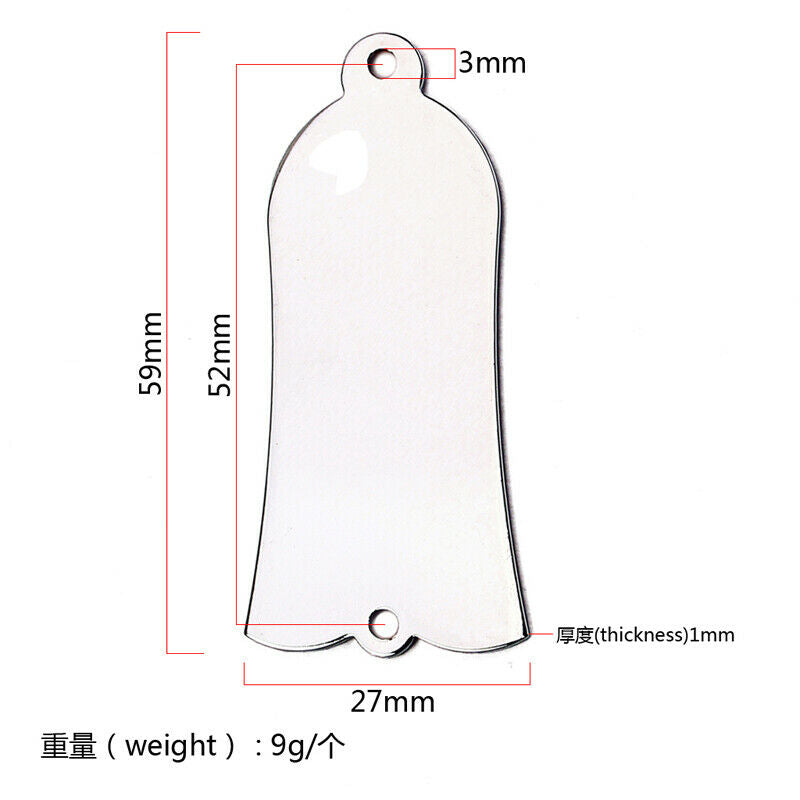 2x Steel  Rod Cover for SG LP Guitar Accessory Bell Shaped Pack of 3 Pcs