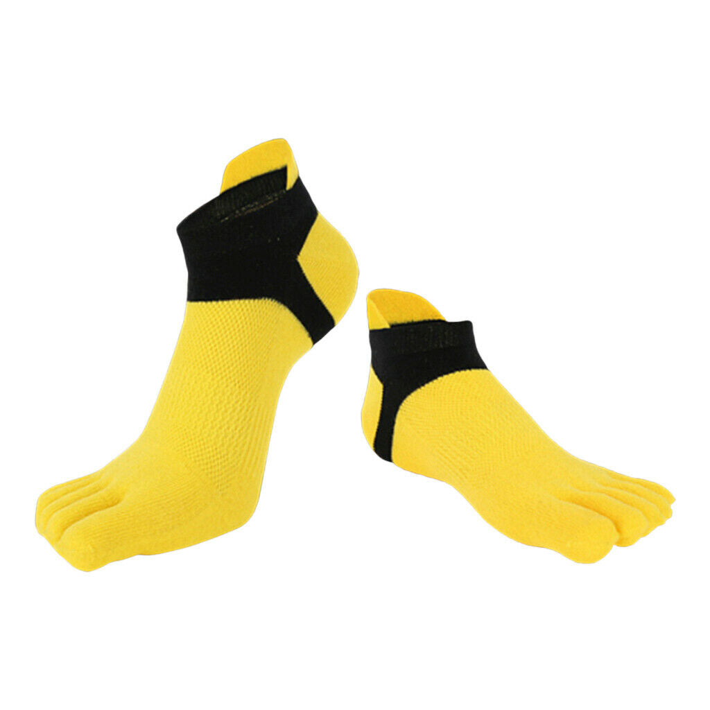 2 Pairs Soft Cotton Low Cut Toe Socks No Show Athletic Socks Casual Hosiery