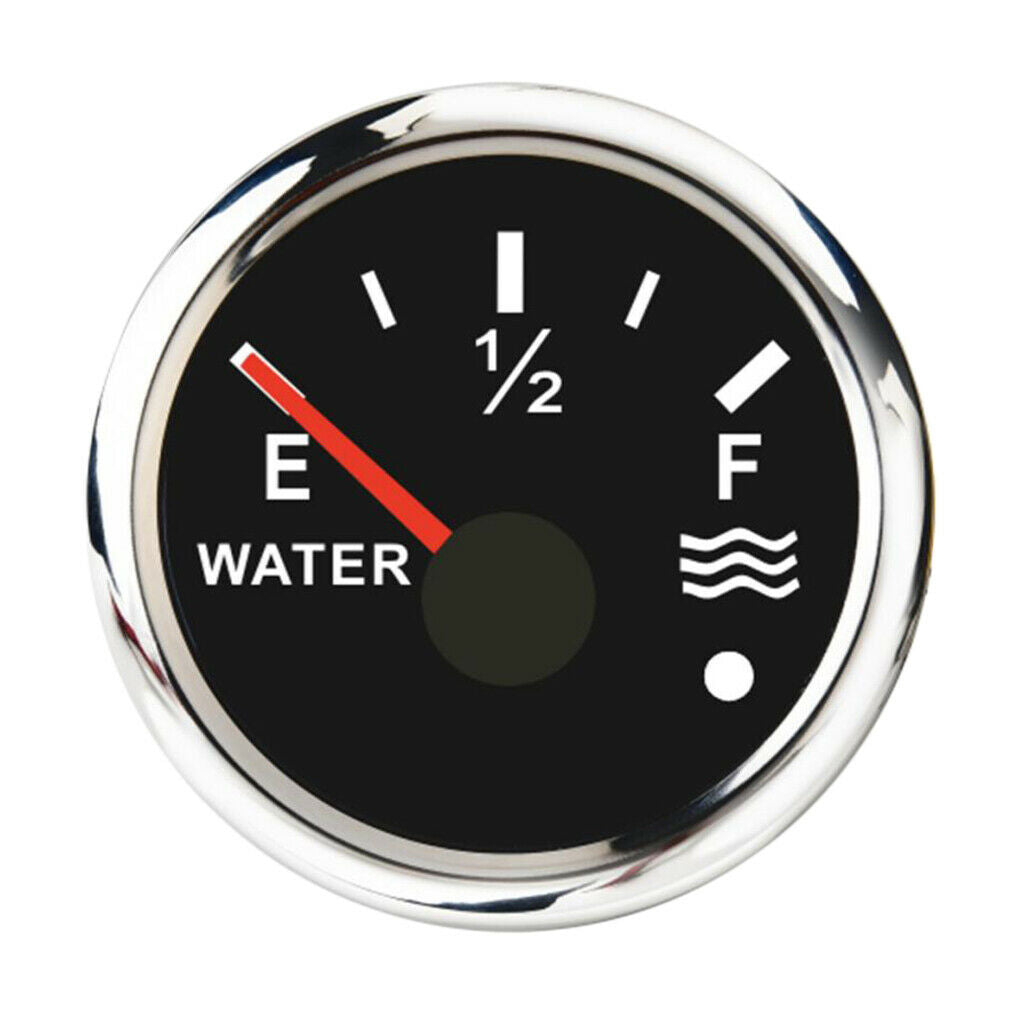 240-33ohms 12 / 24V 52mm Marine Boat Water Tank Level Gauge 2