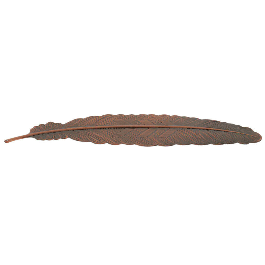 Metal Feather Creative Ultra-thin Bookmarks Stationery Office Supplies Copper