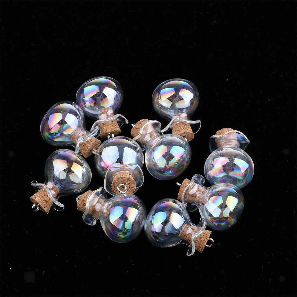Pack of 20pcs Mini Glass Bottles Jars Vials with Cork Stopper Wishing Bottles