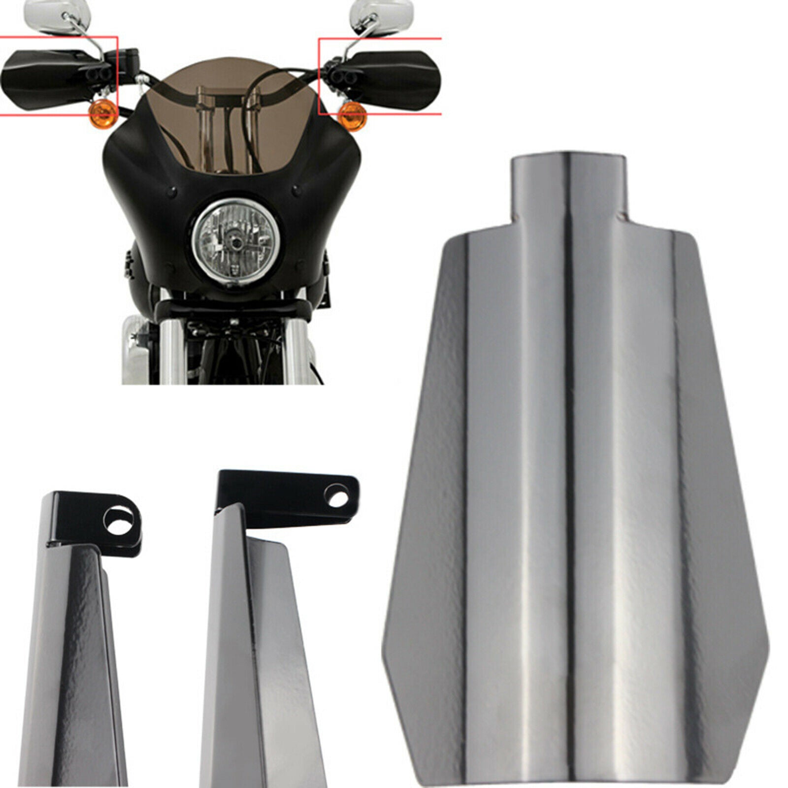 2pcs Motorcycle Handguards for Harley883 Wind Cold Protector Modified Short