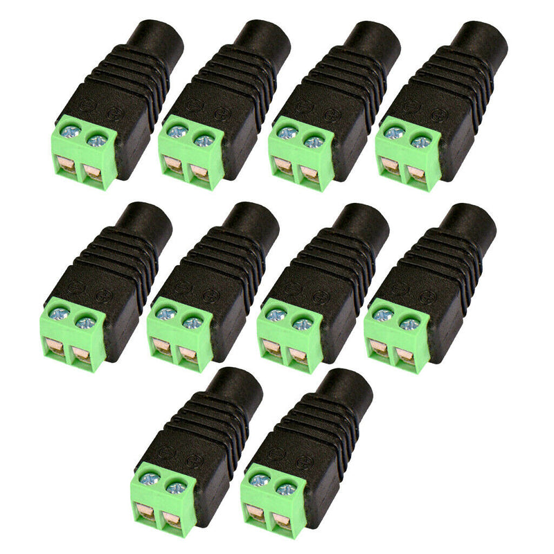 10pcs 12V DC 120W  Female Power Plug Adapter Connector Power Cord Connector