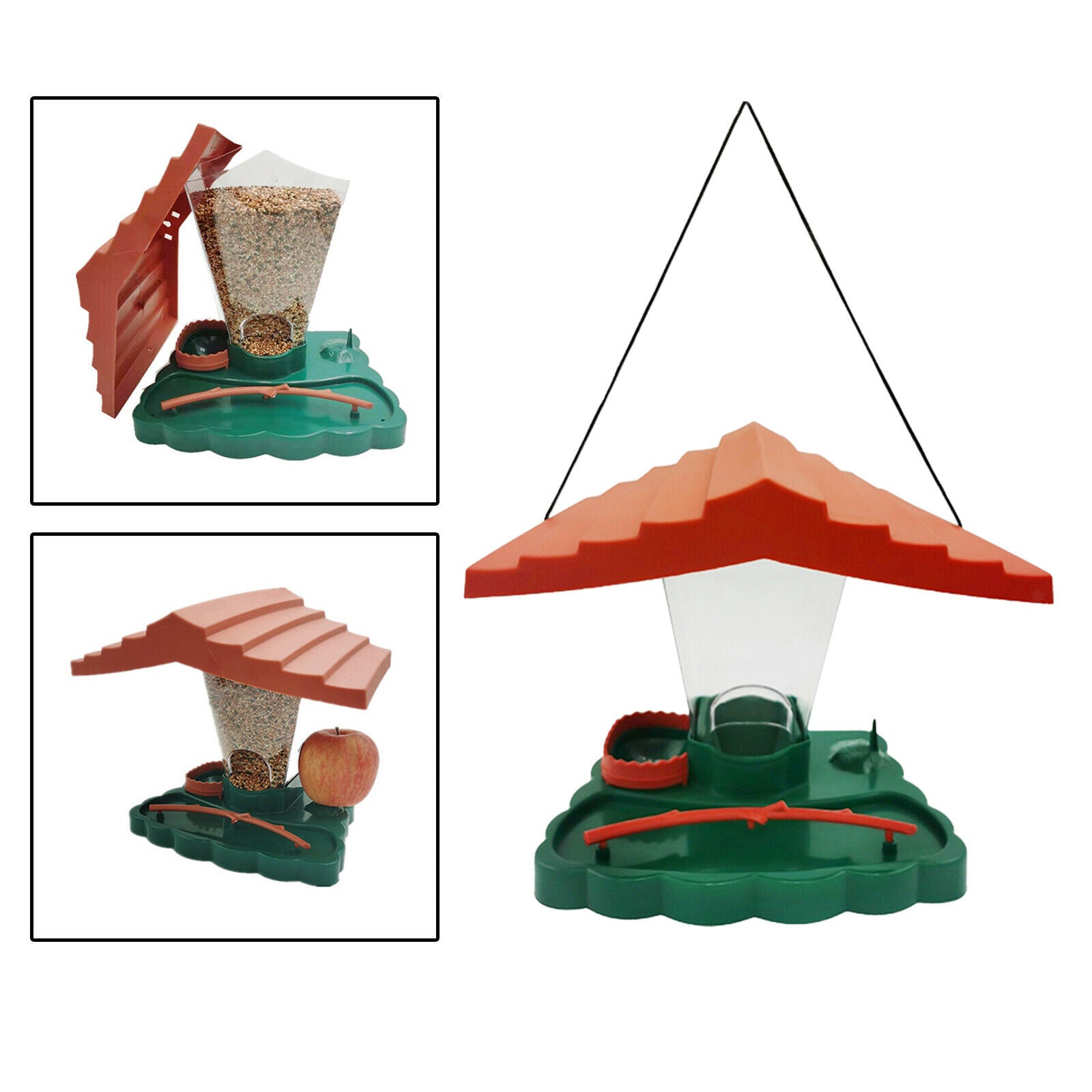 Plastic Hanging Wild Bird Feeder Garden Yard Balcony Outdoor Decoration