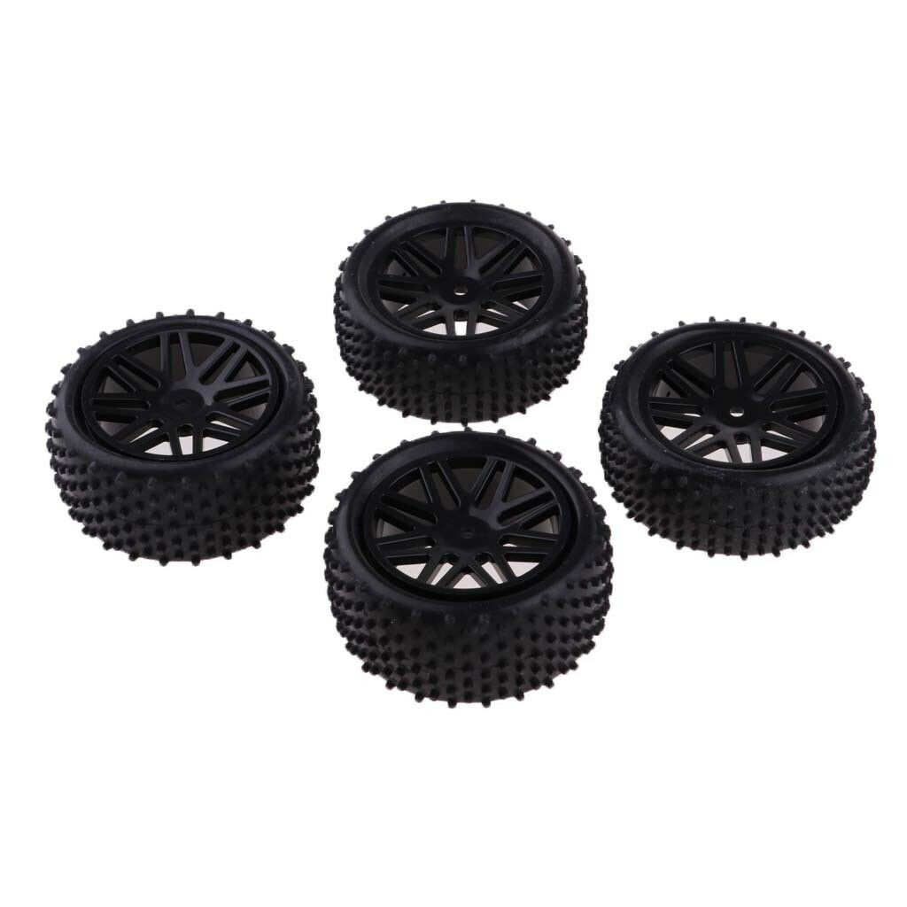 4Pcs 1/10 Wheels Tires For RC Race Cars HSP Redcat HPI AXIAL