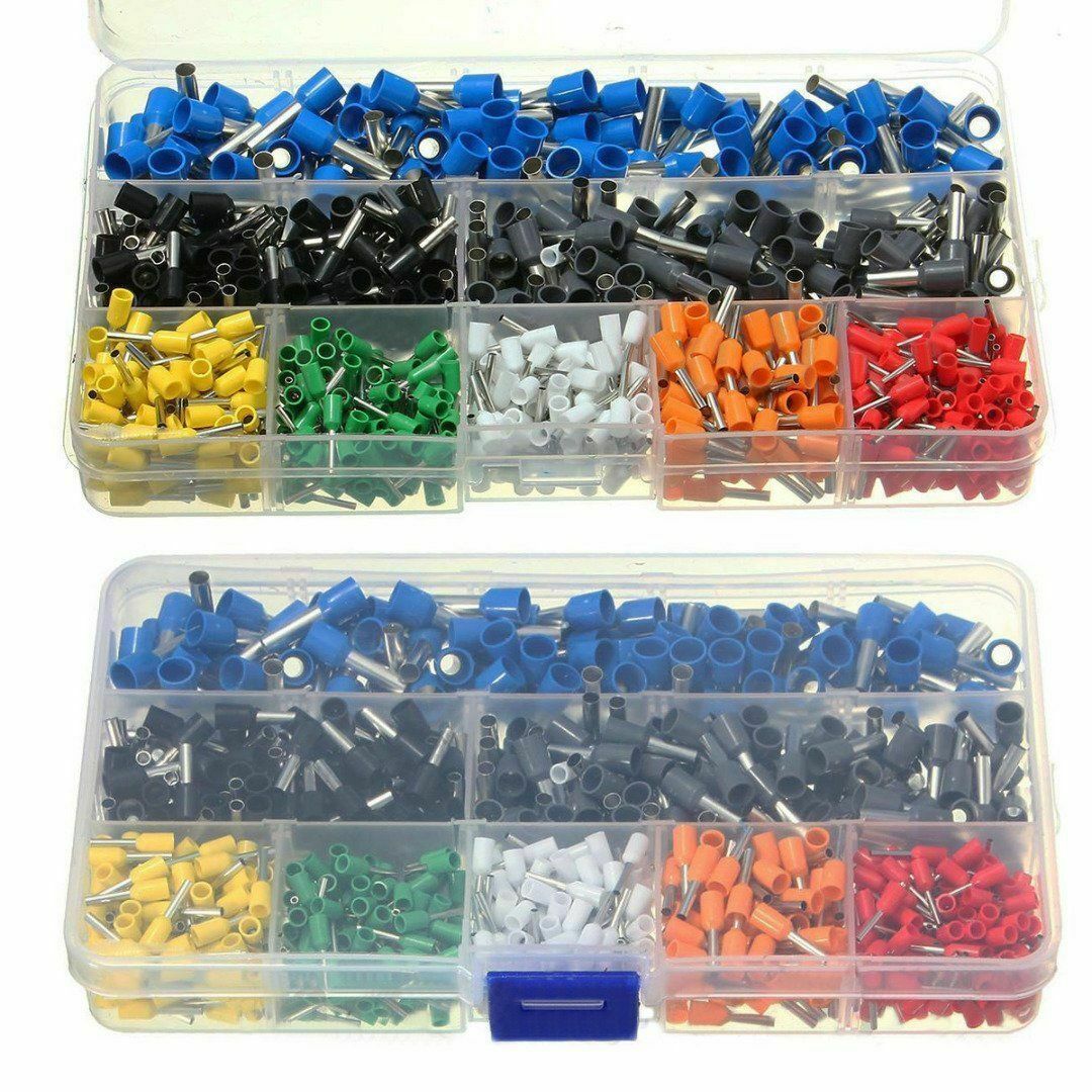 800pcs Wire Ferrule Crimper Crimping Plier Tool Kit Wire Terminal Connector Set