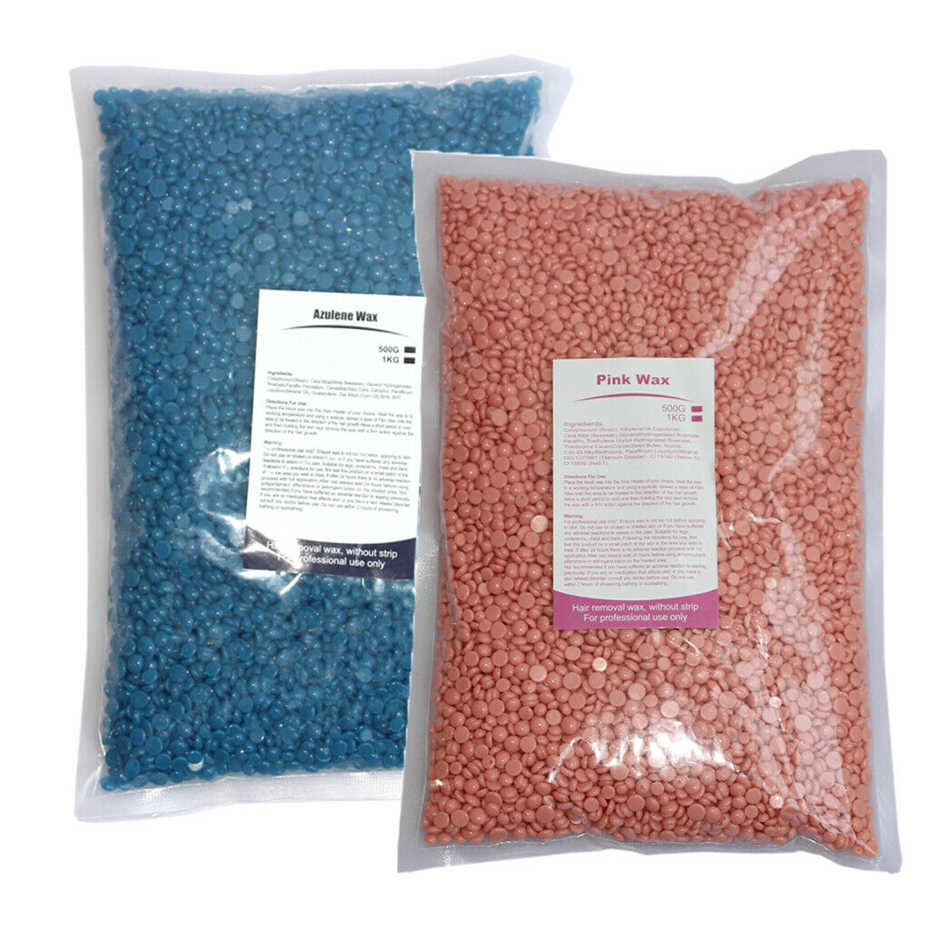 2Pcs Hard Wax Beans Painless Hair Removal Depilatory Bikini Legs Body Waxing