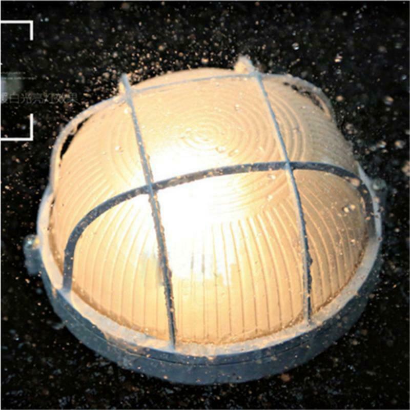 White Alloy Sauna Room Lights Cover Lampshade Guard Sauna Lampshade Round
