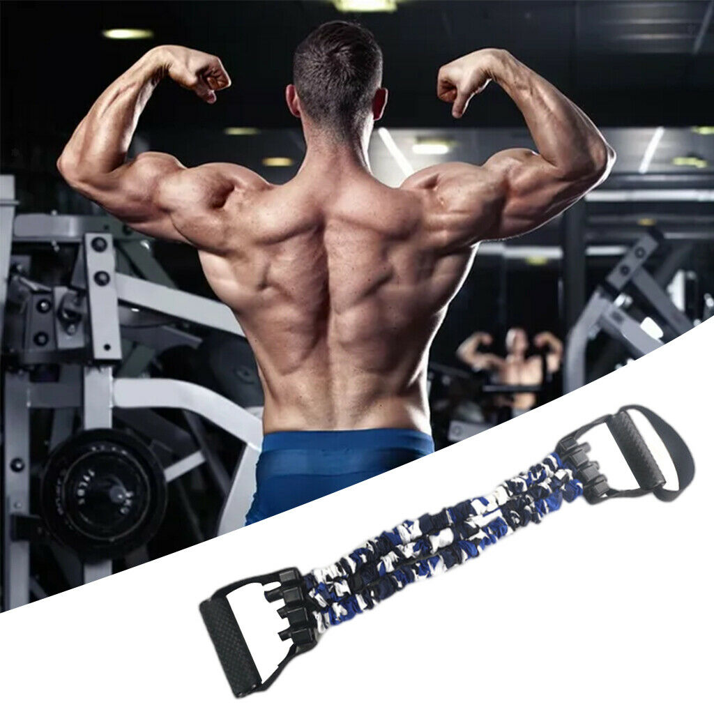 Chest Expander Resistance Bands Muscle Training Body Building 135lbs