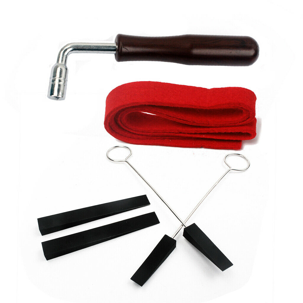1 Set Piano Tuning Lever Tools Kit Rubber Mute Set Piano DIY Parts