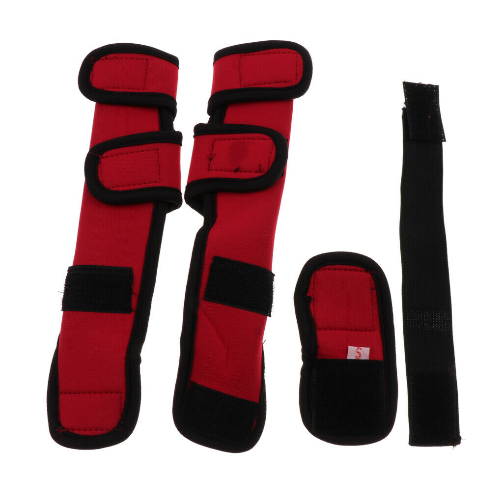 Dog Knee Joint Support Front Leg Compression Brace Protector Red - S