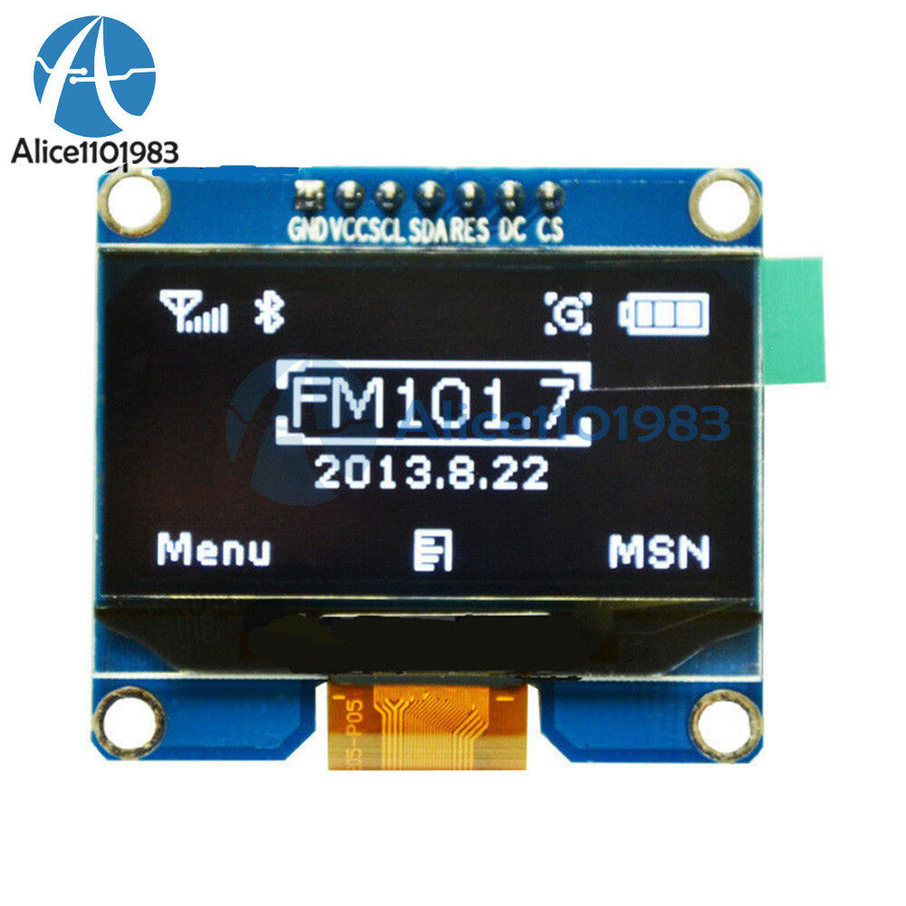 1.54" White SPI OLED LCD LED Display Module SPI for Arduino AVR STM32 8051