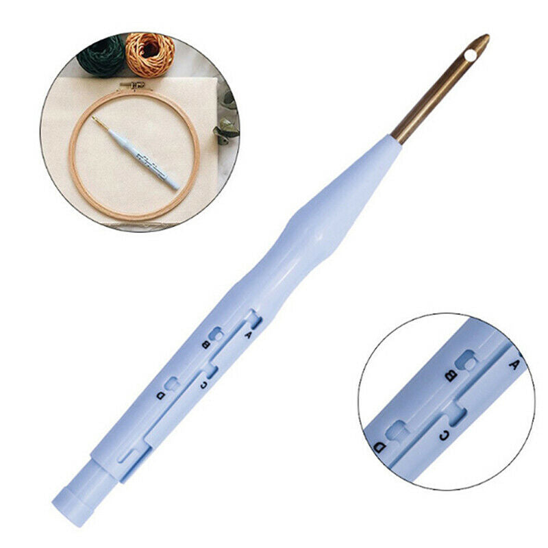 1PC Plastic Punch Needle Embroidery Pen Set Adjustable Punch Needle Weavi.l8