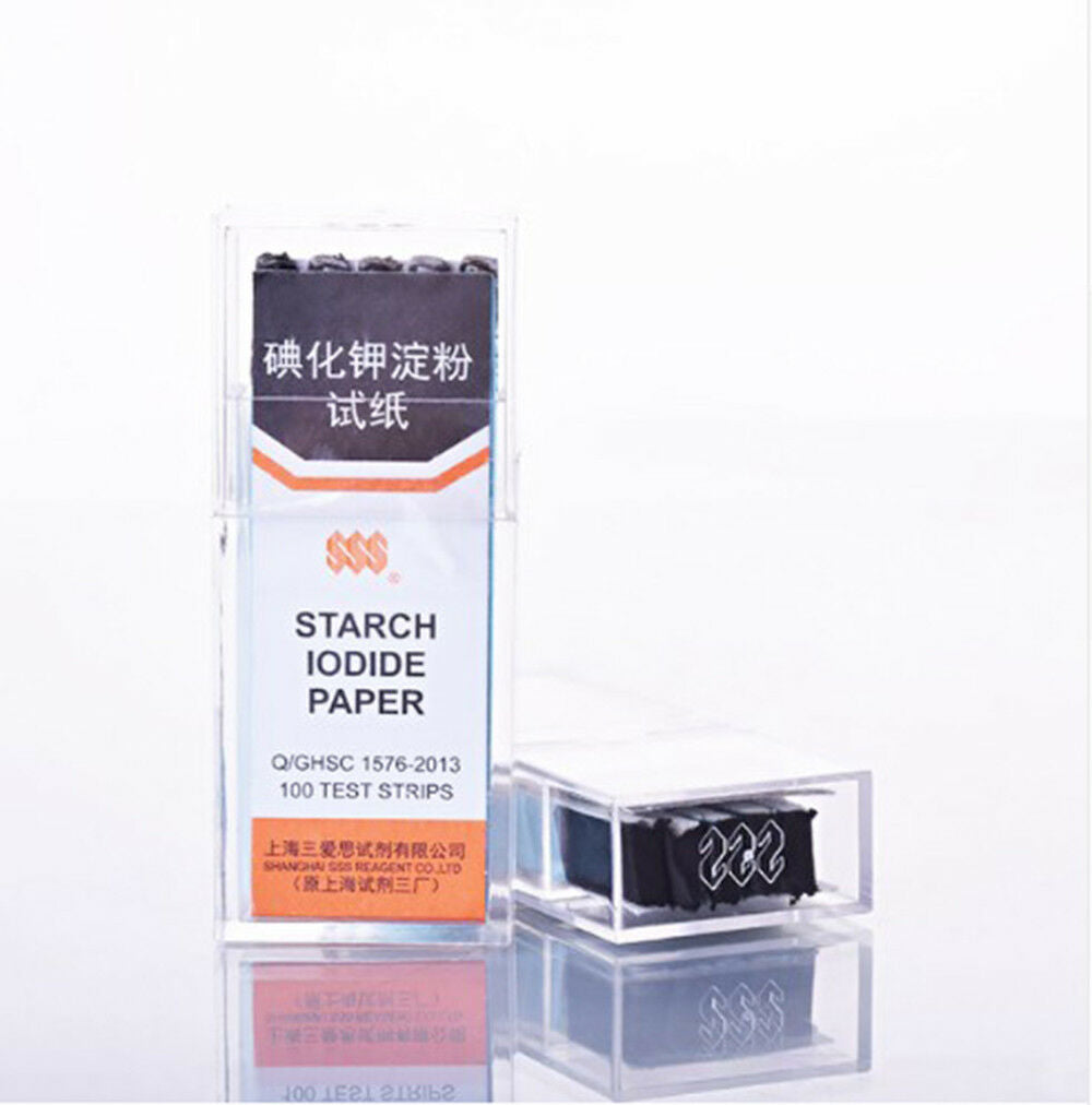 100 strips potassium iodide starch test paper,Starch iodide paper.100 test strip