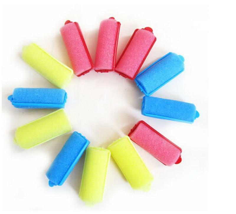 12 Pcs/bag Magic Curlers Twist Tool Sponge Foam Cushion Hair Styling Rollers BDA