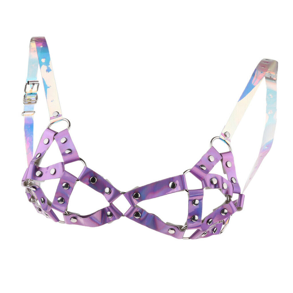 Ladies Harness Straps Harness Brassiere, Gothic Punk Halloween Costumes -