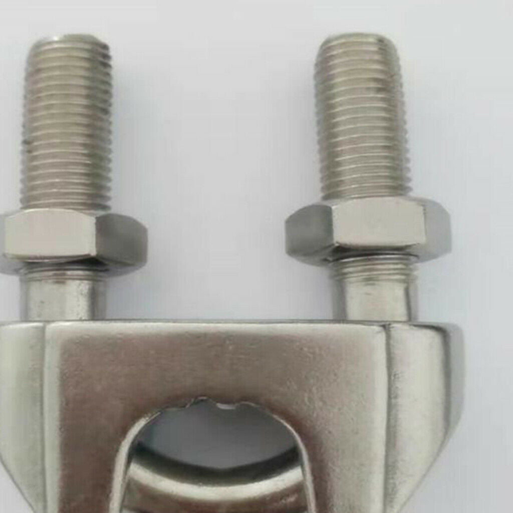 2mm 304 Stainless Steel Wire Rope Clip Clamp Saddle Clips U Bolt Fastener
