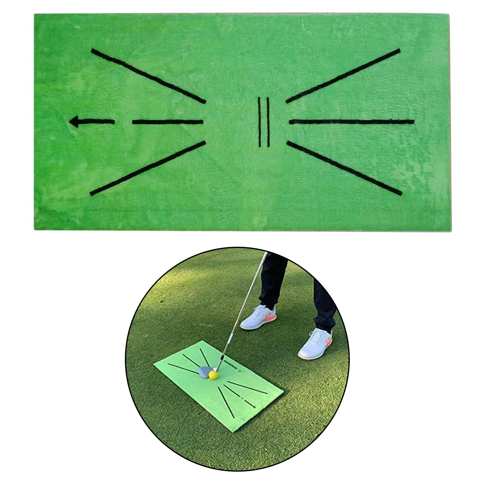 Golf Training Aids Indoor Outdoor Hitting Grass Mat for Golf Lovers