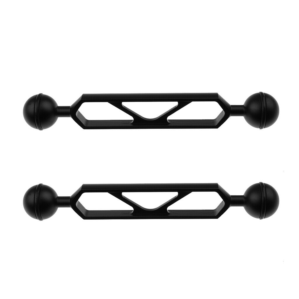 2x Diving Dual Ball Joint Camera Extension Arm Connector Clamp Adapter 6inch