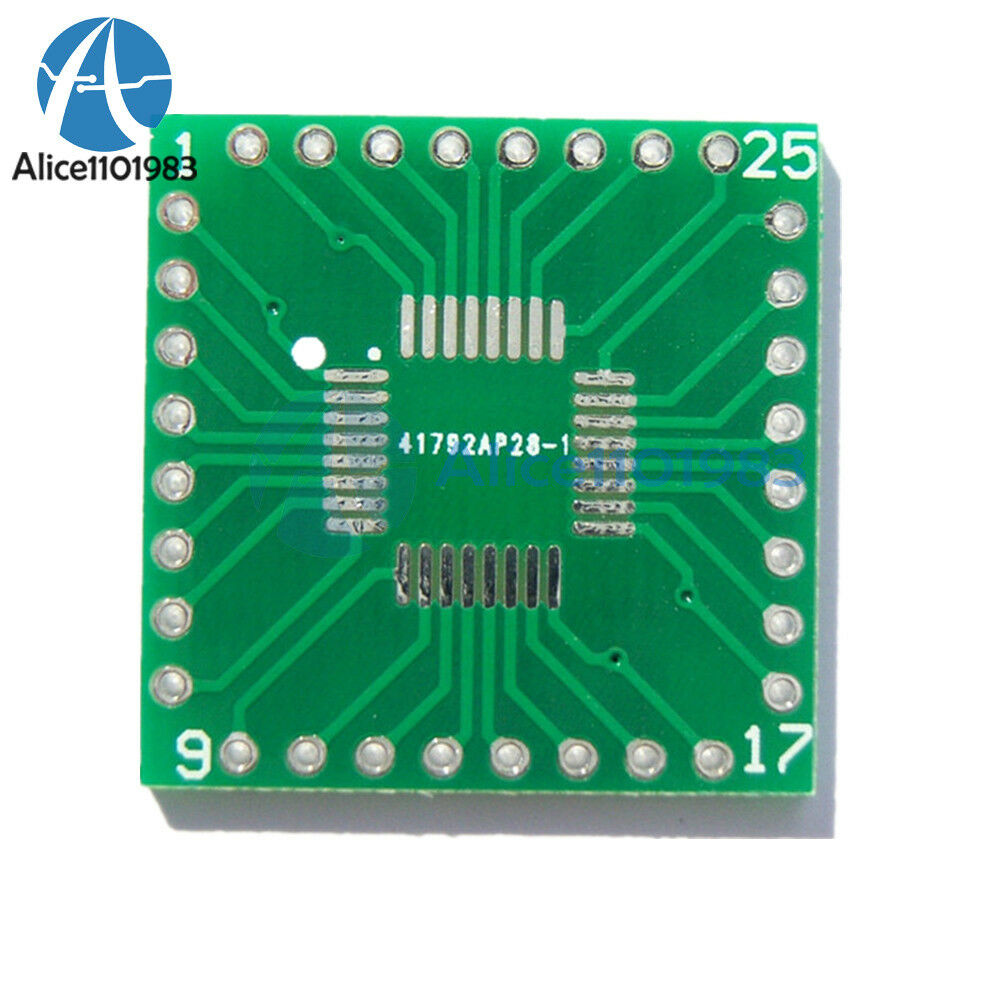 2PCS QFP/TQFP/LQFP/FQFP/SOP/SSOP32 to DIP Adapter PCB Board Converter