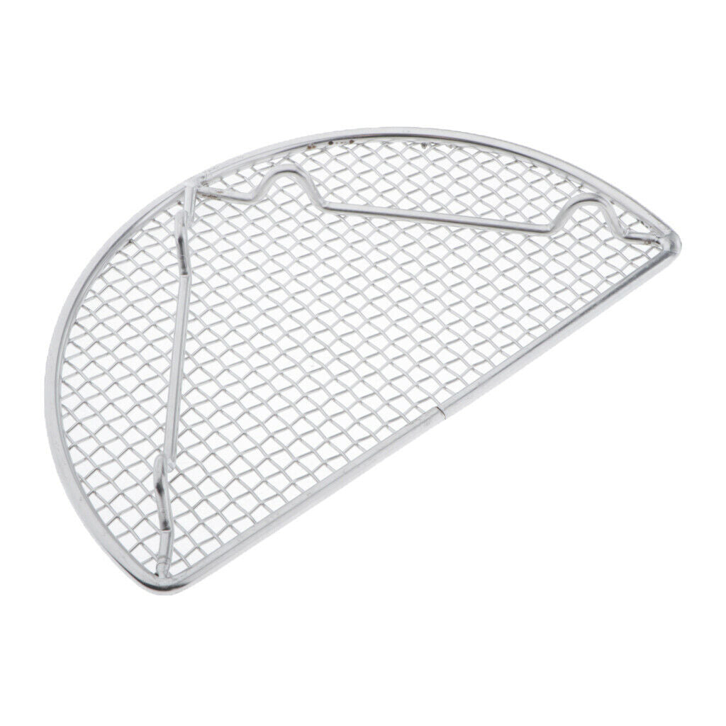 Set of 4 Stainless Steel Holes BBQ Grill Net Rack Outdoor Heat Resistance